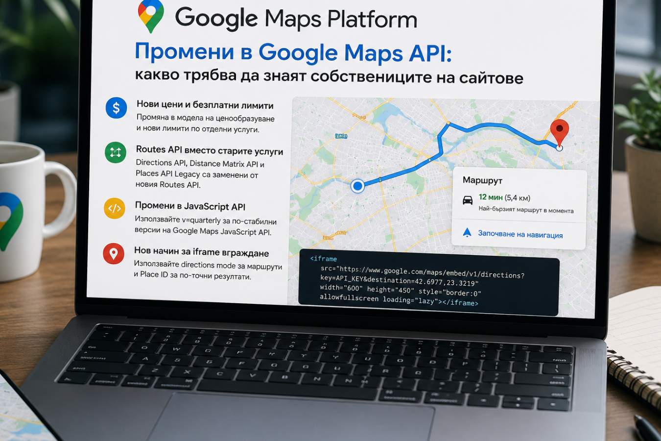 Промени в Google Maps API: какво трябва да знаят собствениците на сайтове